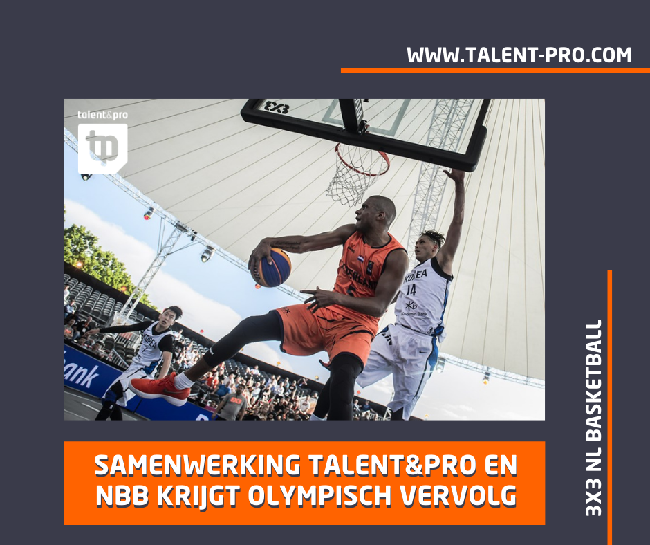 Talent&Pro gaat de nationale selectie 3x3 basketball sponsoren