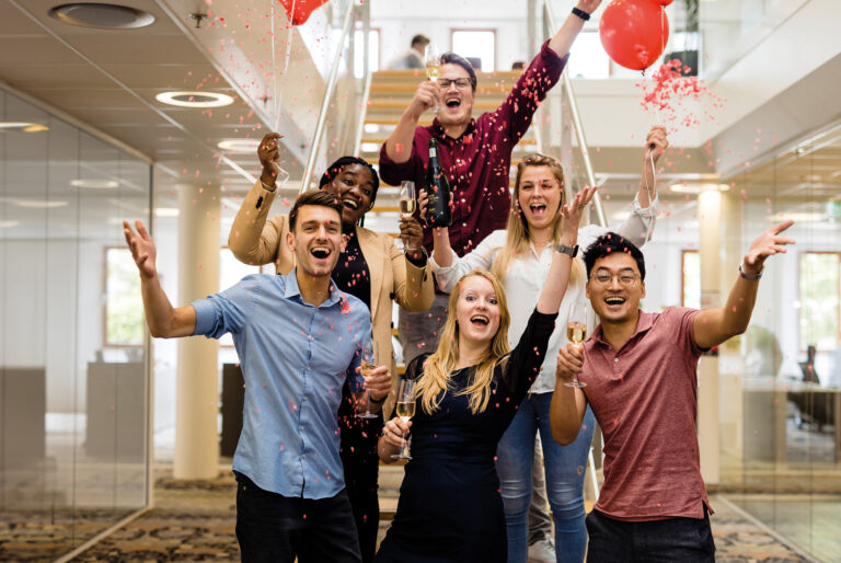 Feest op T&P kantoor